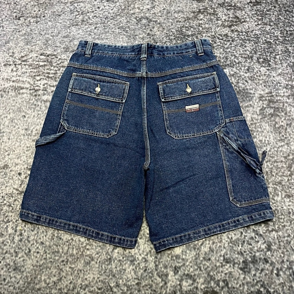 NWT VTG Coliseum Carpenter Jorts Mens 34 Blue Y2K Outdoor Workwear Skater Y2K
